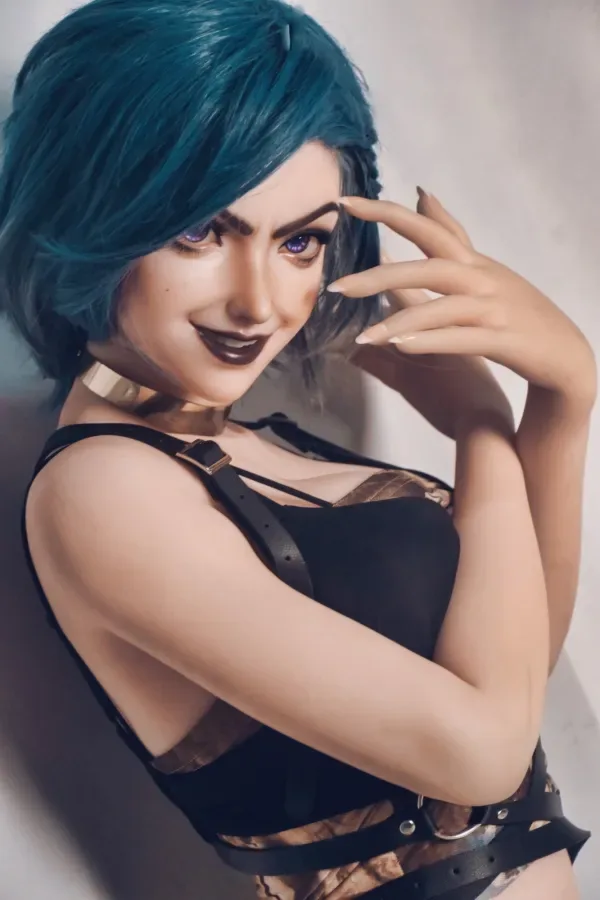 Kinsley Clark S-XXL Breasts AHC007-L Head ElsaBabe Doll Smoky Makeup Anime Silicone Sex Dolls 165cm Short Hair Real Doll Curvy American Love Doll view 7