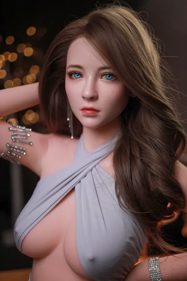 Aelene 168cm (5.51ft) C Cup Sex Doll XY Doll Head by015 Blue Eyes Asian Love Dolls Skinny Real Doll Hybrid Materials view 2