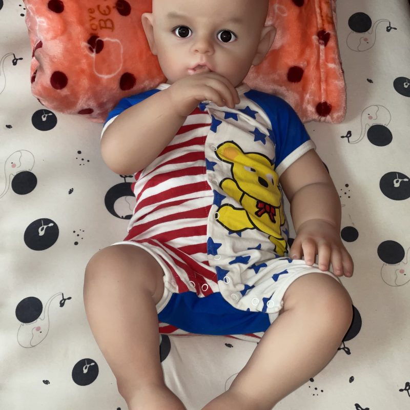 TinyDoll 66cm Baby Boy Silicone Doll – Lifelike Newborn Style