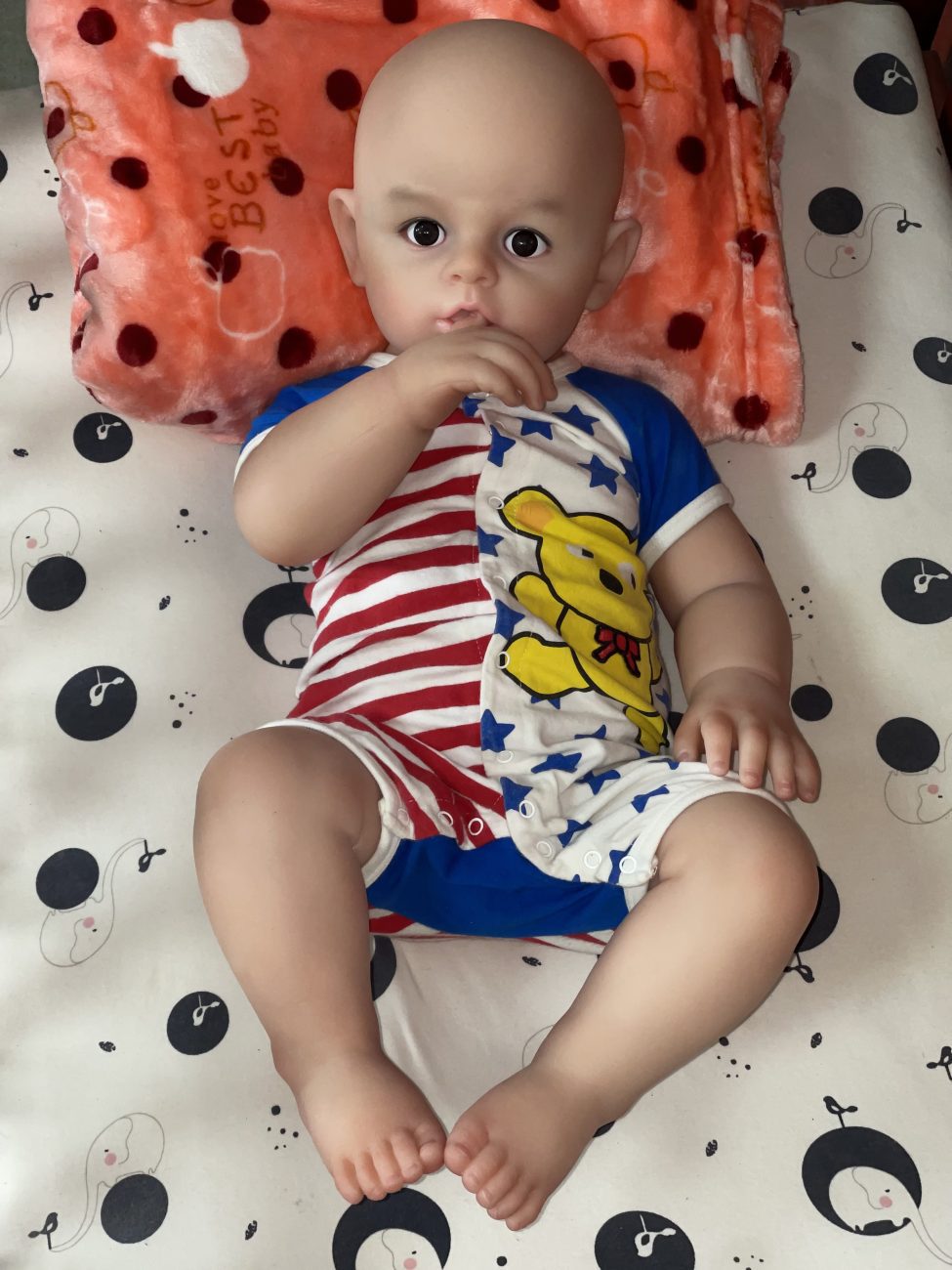 TinyDoll 66cm Baby Boy Silicone Doll – Lifelike Newborn Style