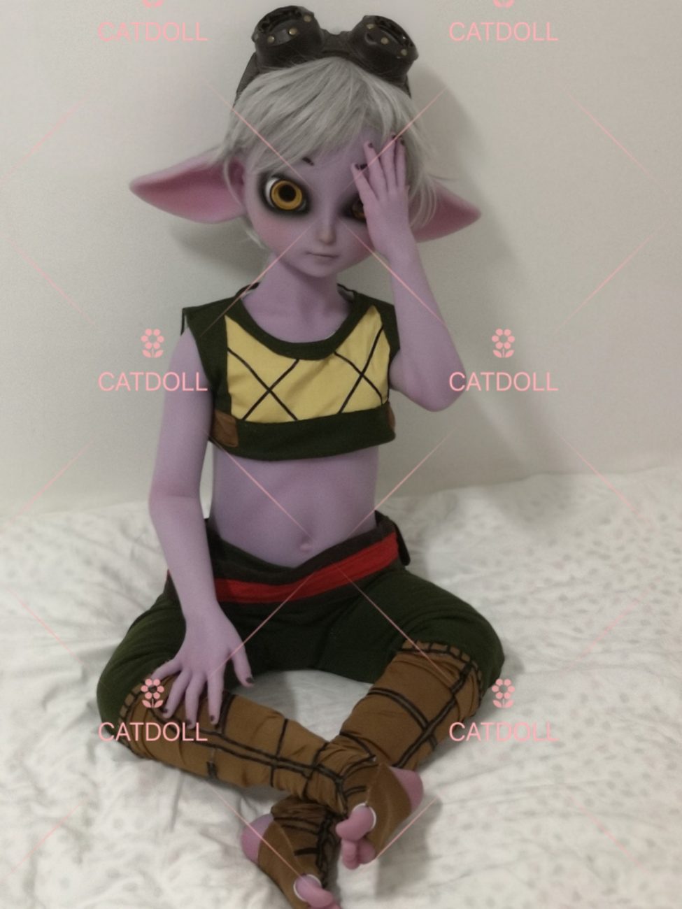 TinyDoll 115CM Purple Silicone Doll - Image 4