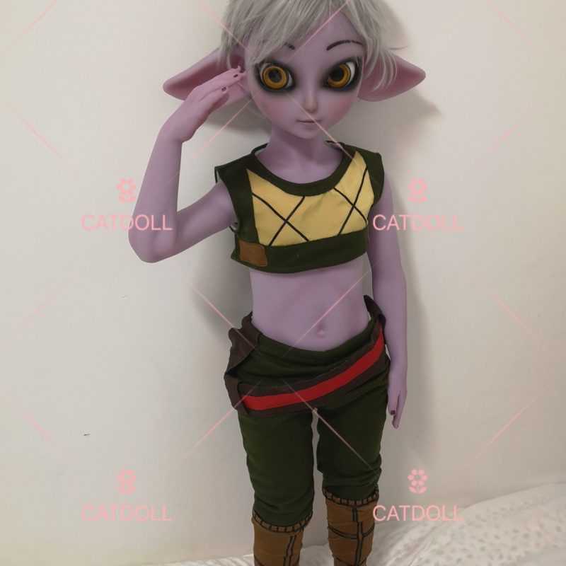 TinyDoll 115CM Purple Silicone Doll