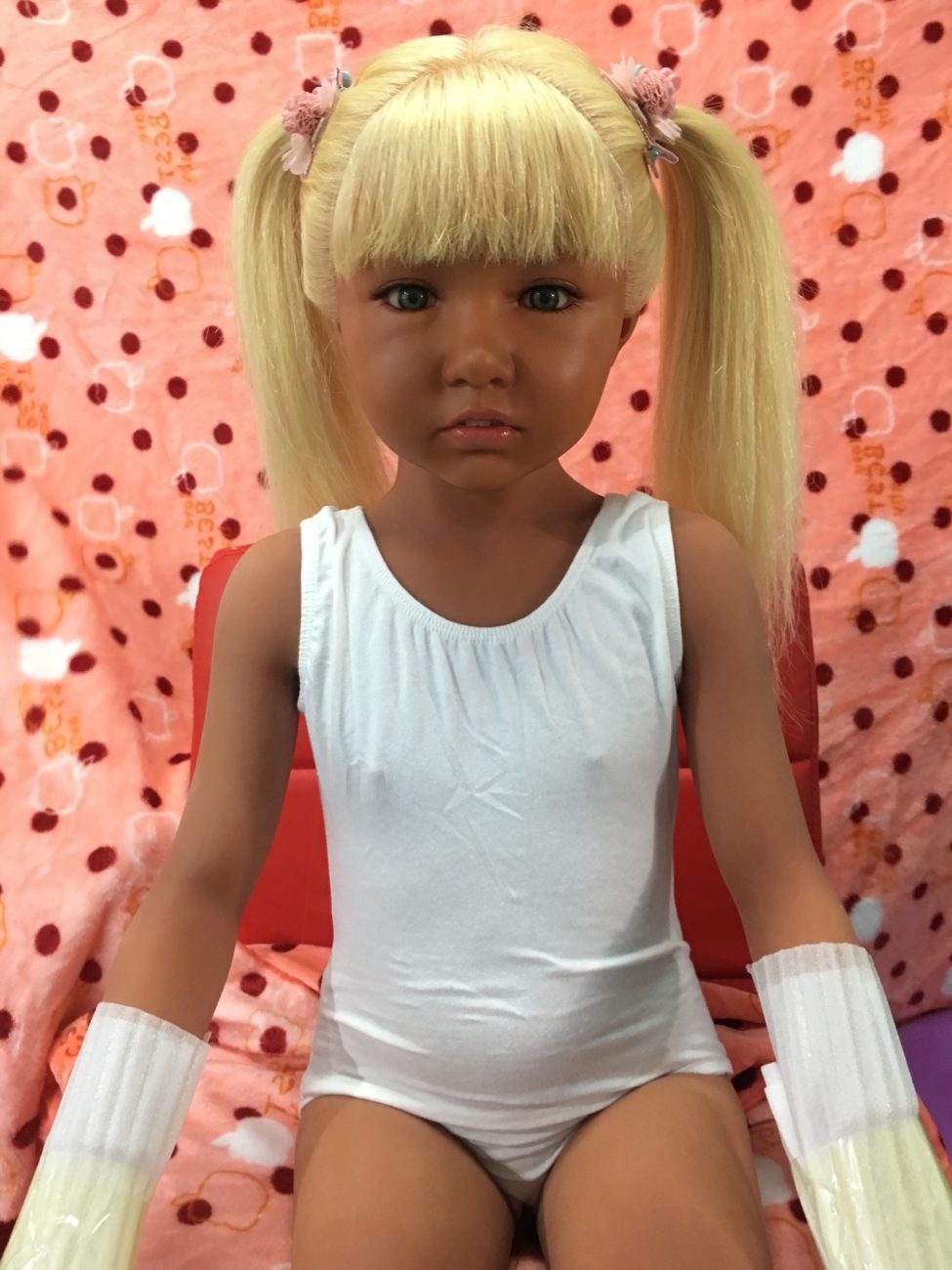 TinyDoll 108CM Coco ( TPE Body with Hard Silicone Head) (Dark Tan Tone)